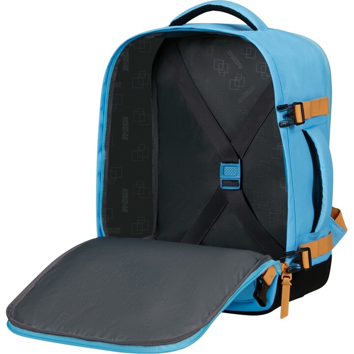 American Tourister Take2Cabin S/M Travel Backpack - Blueberry Fizz/Papaya Pop