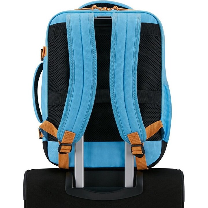 American Tourister Take2Cabin S/M Travel Backpack - Blueberry Fizz/Papaya Pop