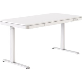 Scrivania ACTIVEJET con regolazione elettrica dell'altezza, 120x60 cm, modello ET119S, colore bianco.