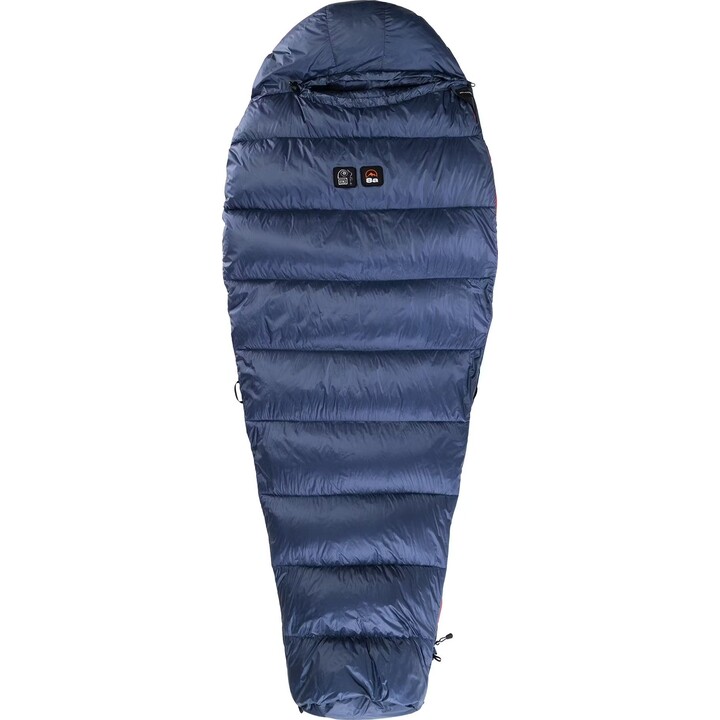 Saco de dormir de penas Małachowski Traveller 250L (177-188 cm) - Azul-marinho, Tamanho: Esquerda