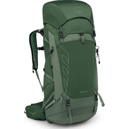 Mochila de senderismo Osprey Talon 44 - verde pino con estampado de hojas, talla: S-M