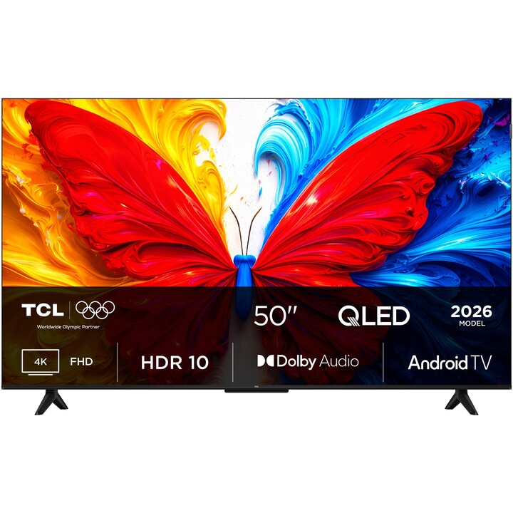TCL S5L 50S5L Smart TV 4K Ultra HD da 127 cm (50") con Wi-Fi, colore nero, luminosità 300 cd/m².
