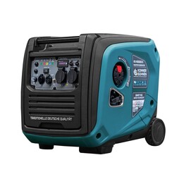 Könner & Söhnen KS 4000IEG S Motorgenerator 3500 W 12 L Flüssiggas (LPG), Benzin Aquamarin, Schwarz