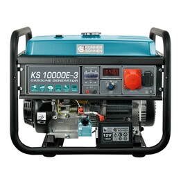 Könner & Söhnen Motorgerador KS 10000E-3 7500 W 25 L Gasolina Preto, Teal