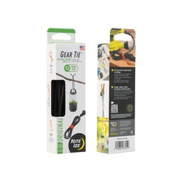 Nite Ize Gear Tie 12 Pro - Pacote com 12 unidades - preto