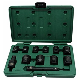 NC System SATA jogo de soquetes de impacto 1/2" 12 peças