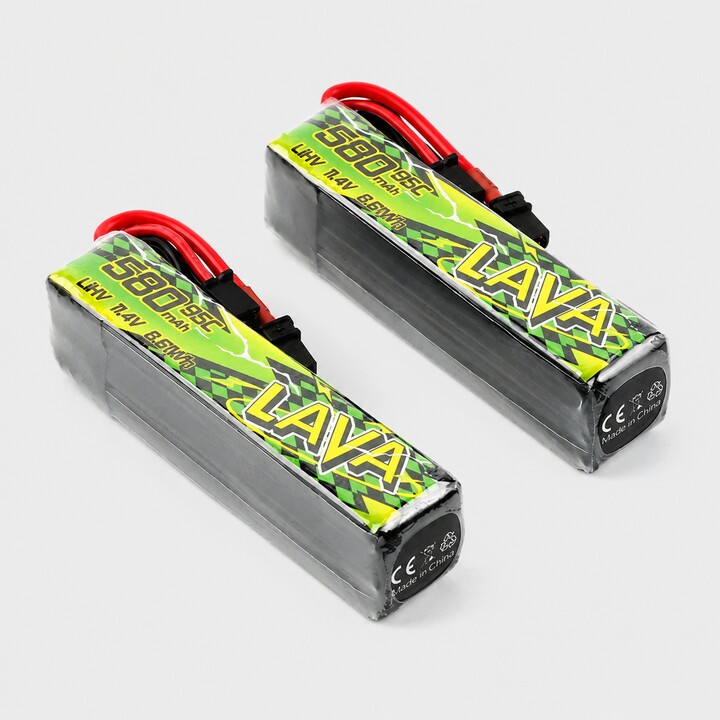 Battery for Betafpv Lava 3S Drone Battery II 580mah 95C (2 Pcs)