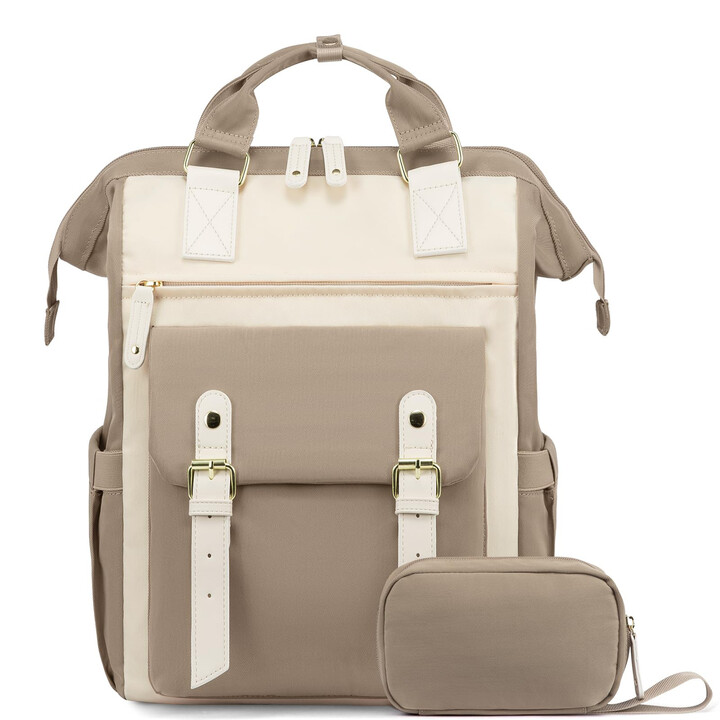 Forêt Noire Torba Plecak Kabinowy PodrÓŻny 40x30x15 CM + Kosmetyczka - Km02 BeŻowy