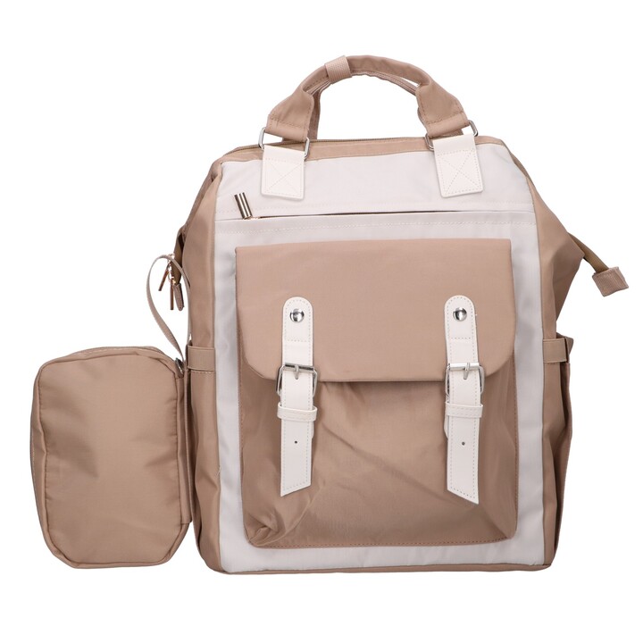 Forêt Noire Torba Plecak Kabinowy PodrÓŻny 40x30x15 CM + Kosmetyczka - Km02 BeŻowy