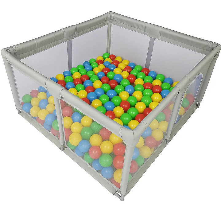 Extralink Kids Kojec DzieciĘcy Stalowy Plac Zabaw 127x127x68cm + 30 Kulek