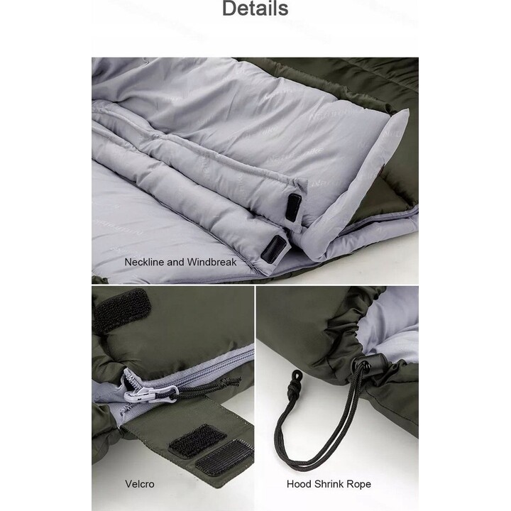 Sac de couchage u350 nh20msd07-coffee-prawy NATUREHIKE