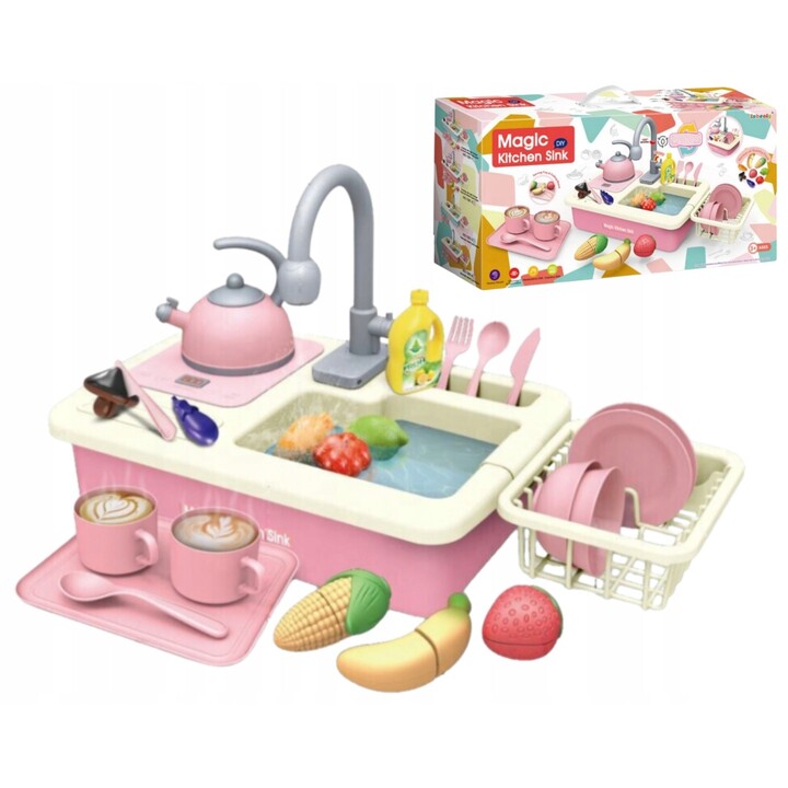 Extralink Toys Pia Com Cozinha Com Circulação De Água Brinquedo