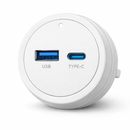 Adaptador Goneo Power Track USB + Usb-c Branco