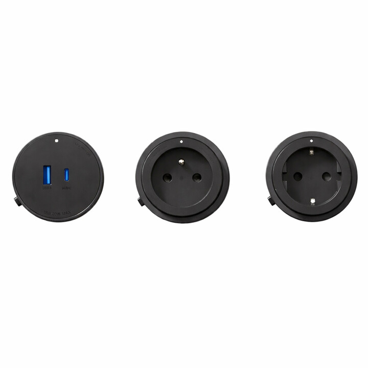 Adaptador Goneo Power Track USB + Usb-c Czarny