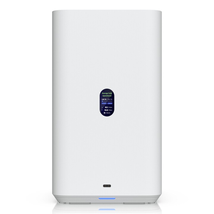 Ubiquiti Unas-2-w Unifi NAS mit 2 x 3,5"-Festplatteneinschüben, 2,5-Gbit/s-Ethernet, USB-C und PoE++-Adapter