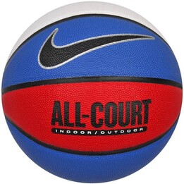 Balón de baloncesto desinflado Nike Everyday All Court 8P azul, blanco y rojo N100436947007 7