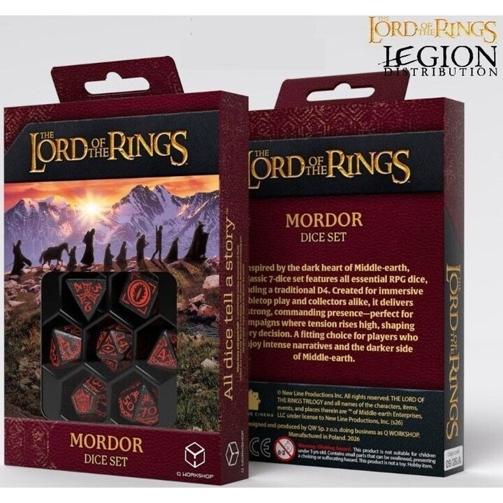 Juego de dados de Mordor: El Señor de los Anillos