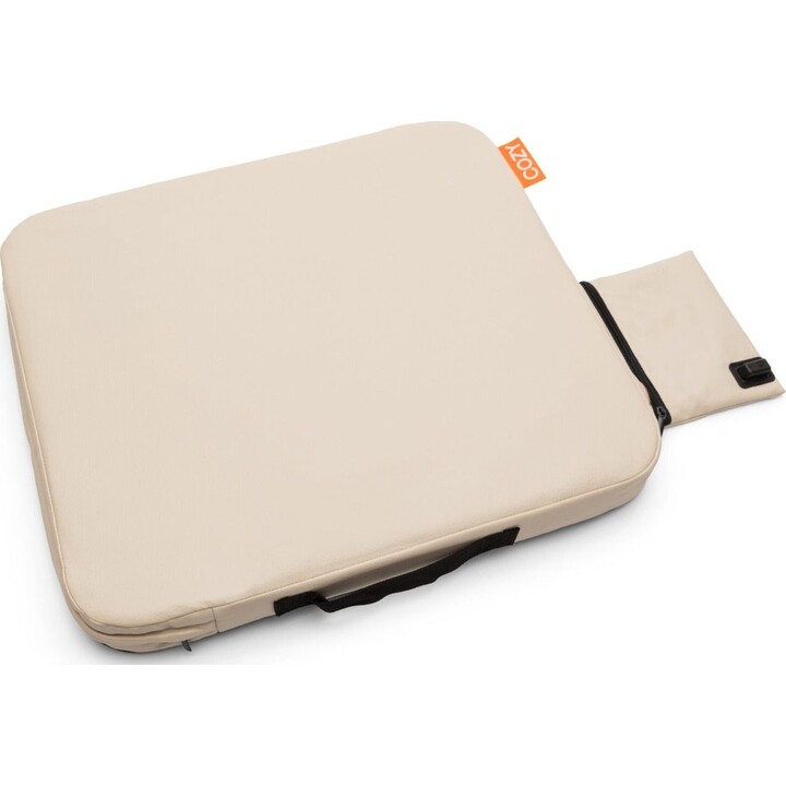 Almohadilla calefactable inalámbrica para asiento COZY de Bodi-Tek BT-CSOH-XX-EU/1.2, 39 x 44 cm, color beige