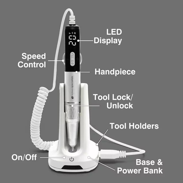 Rio NAES-TOP-EU/1.0 Salon Pro Elecric Nail File & Drill