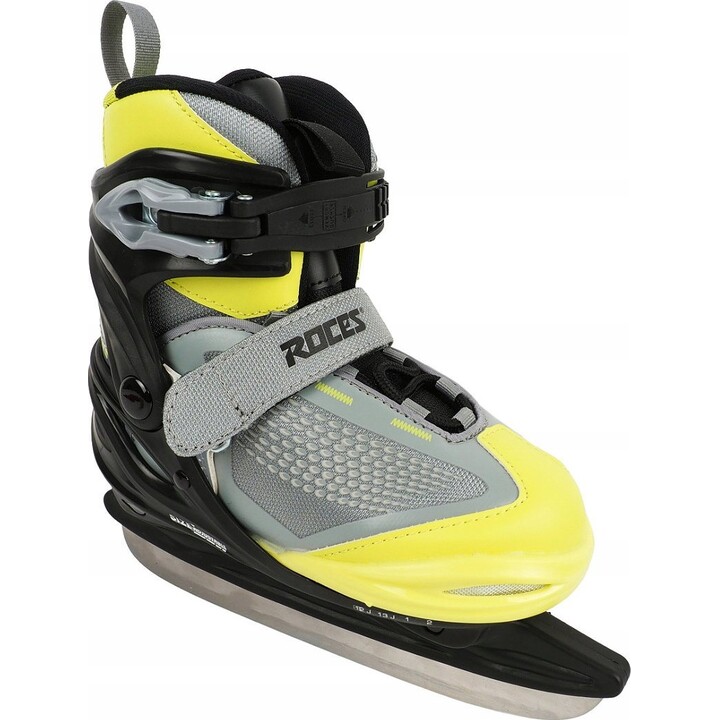 Patins à glace Roces Moody Ice X, noir et vert citron, 450743 001, pointures 30 à 35