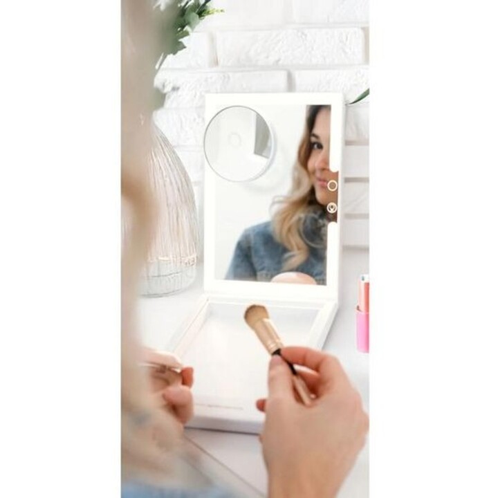Rio MMAW-EU/1,0 Espejo de maquillaje para tocador, para uso en casa y fuera de casa