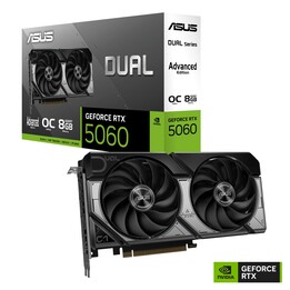 ASUS Dual GeForce RTX 5060 8GB GDDR7 OC Edition Advanced Gaming Graphics Card