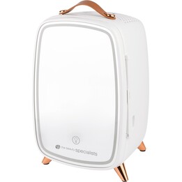 Frigorífico Rio FRBM-EU/1,0 de 6 litros para productos de belleza y cuidado de la piel con espejo blanco