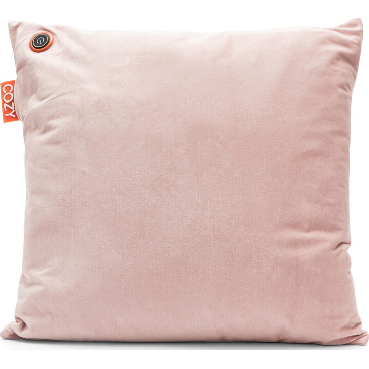 Cojín térmico de confort Bodi-Tek BT-CSHT2-V-LP-PB10 COZY Una, 45 x 45 cm, terciopelo rosa claro.
