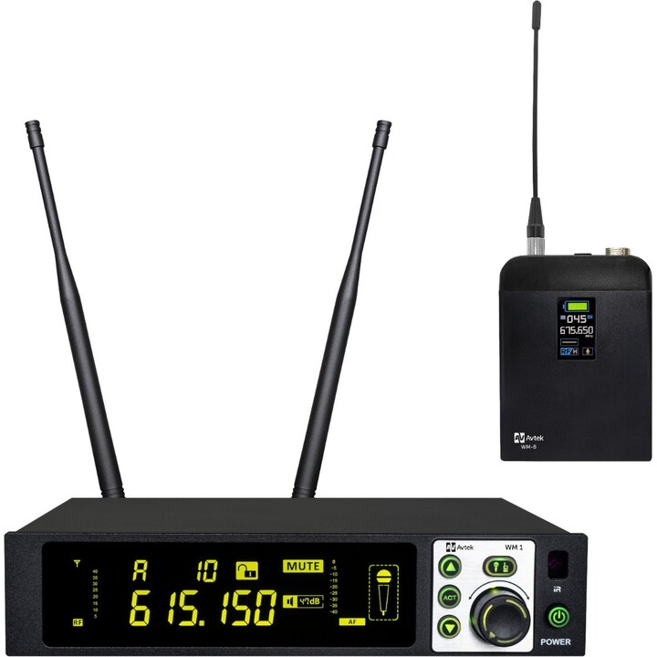 Kit d'émetteur de poche sans fil Avtek WM 1B