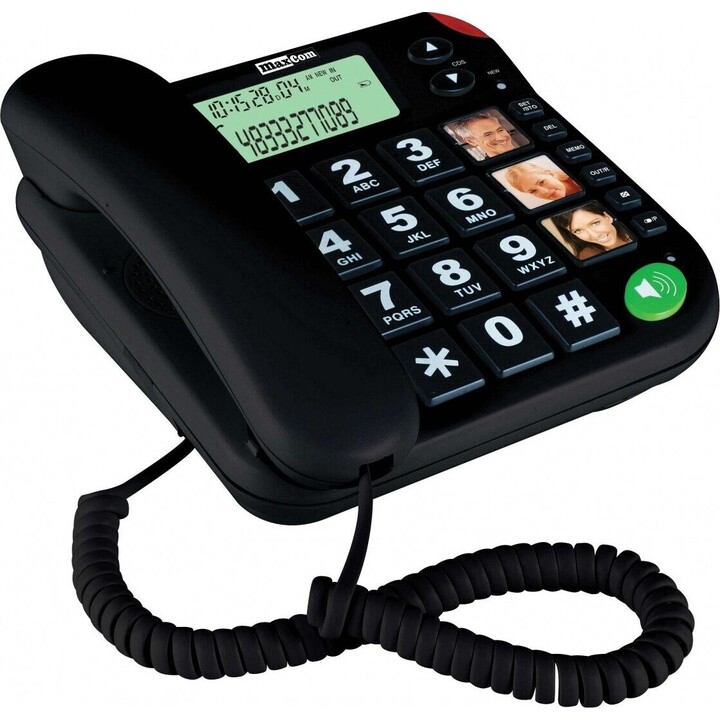 Telefone com fio KXT 480 BB Preto