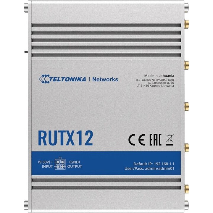 Routeur LTE RUTX12 (Cat 6), WiFi, BLE