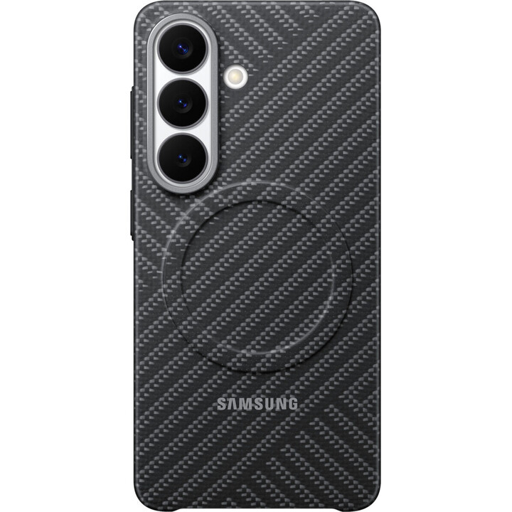 Capa traseira magnética de carbono cinza para Samsung Galaxy S26