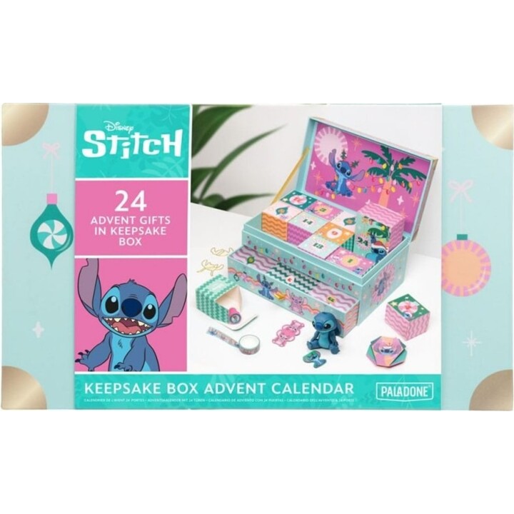 Calendario de Adviento con caja de recuerdos de Stitch de Paladone