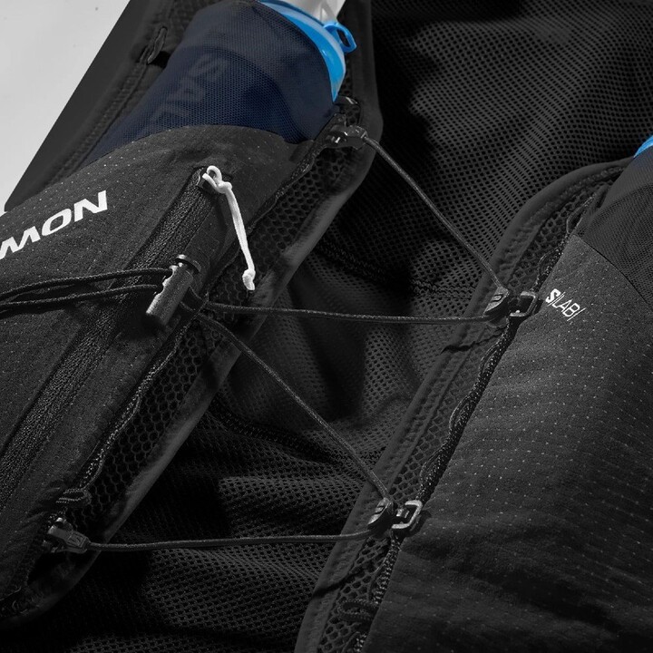 Colete de corrida Salomon S/Lab Pulsar 3 com garrafas de água - Preto/Branco Tamanho: G