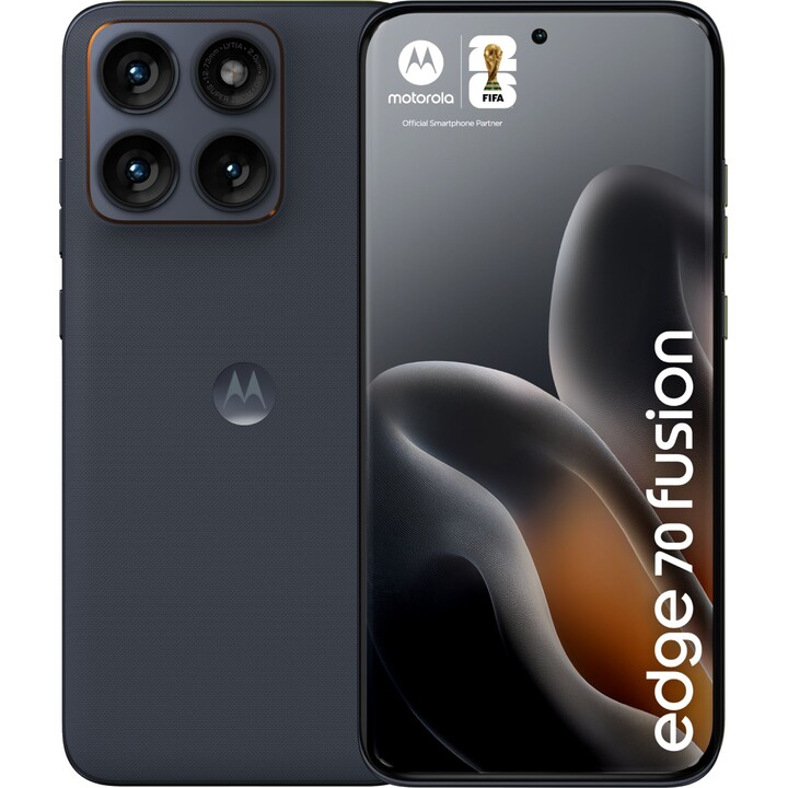 Motorola Moto Edge 70 Fusion 5G, 8 Go 256 Go, 6,78 poOLED AMOLED incurvé, 5200 mAh, noir