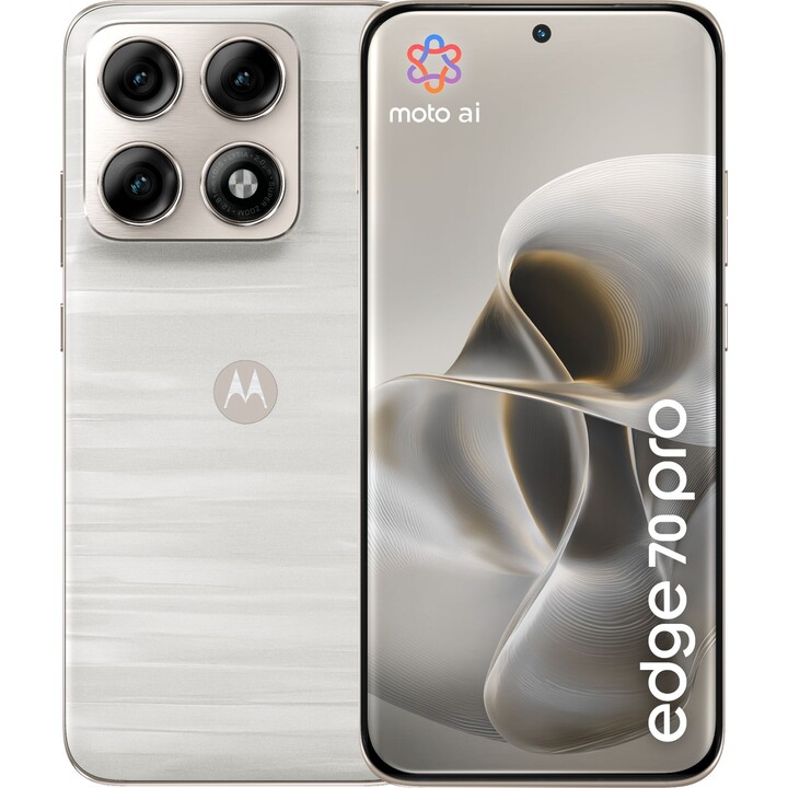 Motorola Edge 70 Pro 5G, 12 GB 512 GB, 6,78 AMOLED, 6500 mAh, Pantone Lily White