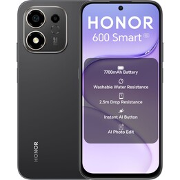 Honor 600 Smart 5G, 4 Go 128 Go, 6,87 HD+, 7 700 mAh, noir