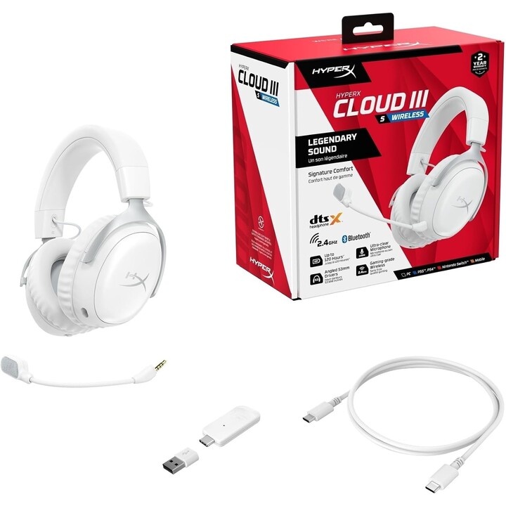 HyperX Cloud III S kabelloses Gaming-Headset