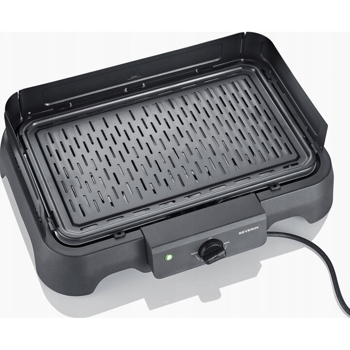 SEVERIN PG 8595 elektrischer Tischgrill, 2000 W, Temperaturregelung für den Rost