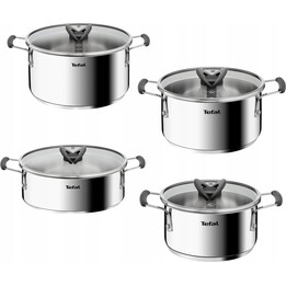 Set di pentole TEFAL Opti Space da 8 pezzi G7378S55