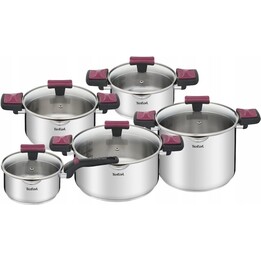 Conjunto de panela e pinças TEFAL Cook & Clip, 10 peças G723SA74