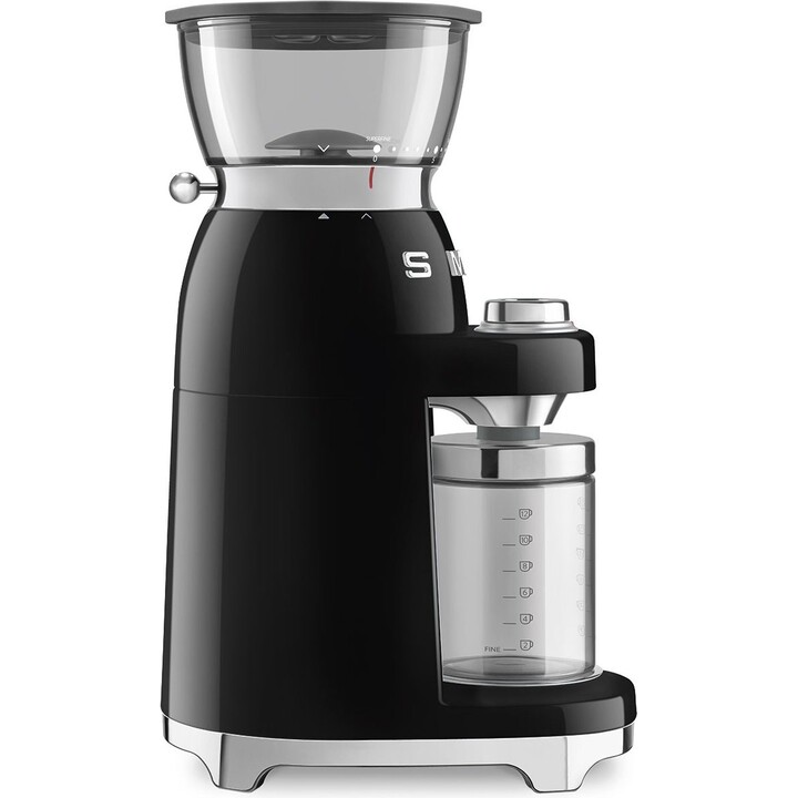 Moedor de café multifunções Smeg CGF03BLEU com acabamento em preto