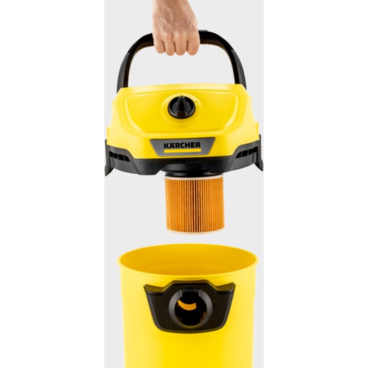 Vacuum Cleaner KARCHER 1200W Dust capacity 25L Dust bag Black