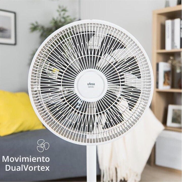 Ufesa Standventilator Sendai, 14 Flügel, Fernbedienung, 24 W, 40 cm