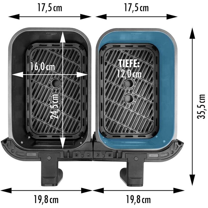 Gastroback 42586 Multi Airfryer Duo Heat Family 9 L