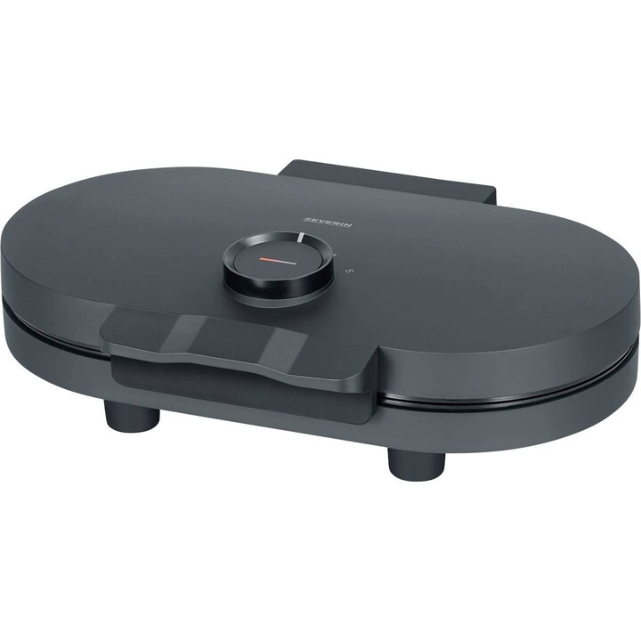 Severin WA 2118 Waffle maker Indicator light, hinged Black