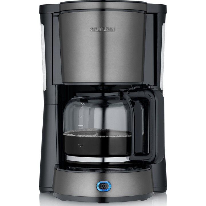 Cafetière à filtre | SEVERIN 47510, 1 000 W, 10 tasses, gris