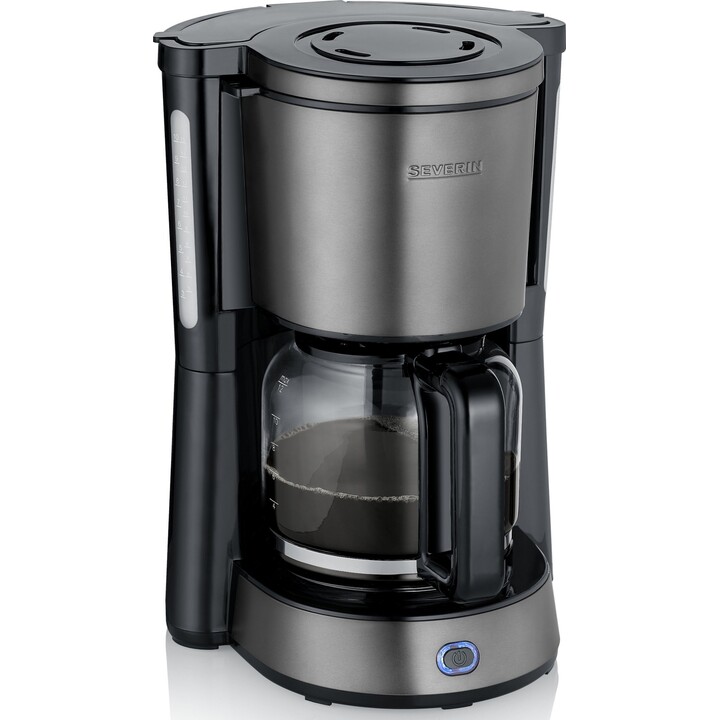 Cafetière à filtre | SEVERIN 47510, 1 000 W, 10 tasses, gris