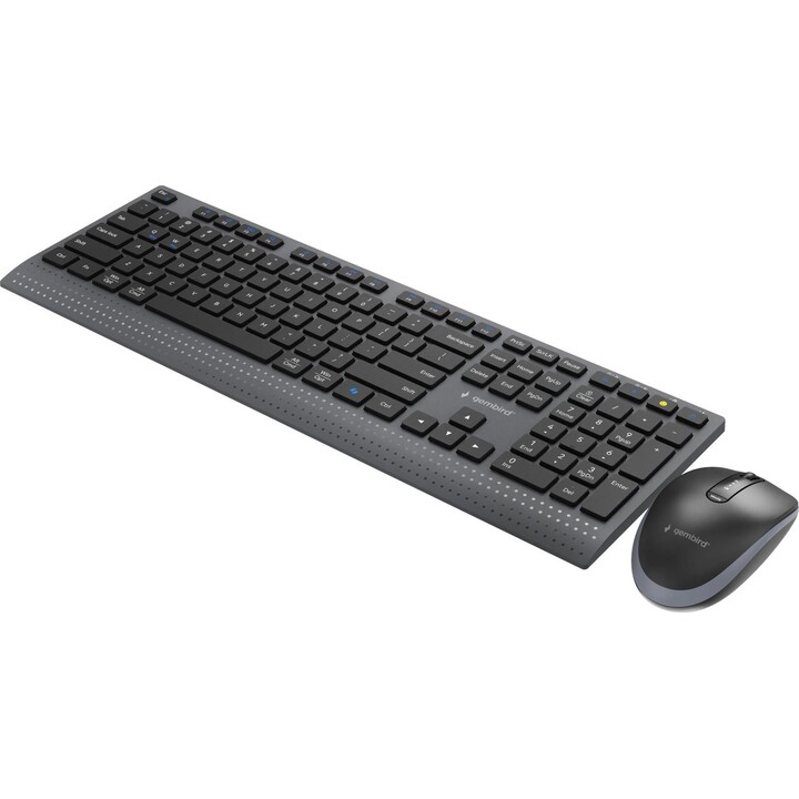 Keyboard + Mouse Wrl Eng/Bk Kbs-Wps-02 Gembird