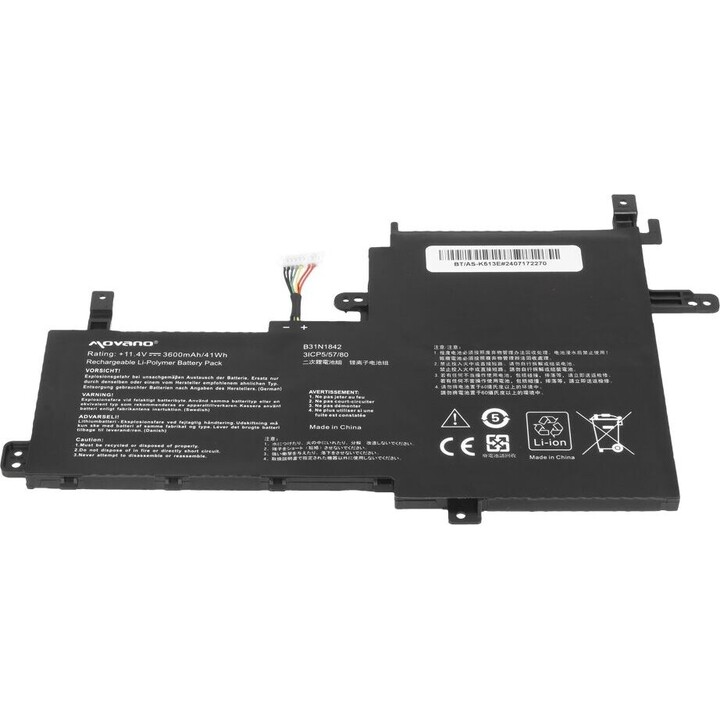 Batteria B31N1842 per Asus Vivobook K513E M513I S513E V531FA X531F - 3600 mAh (41 Wh)